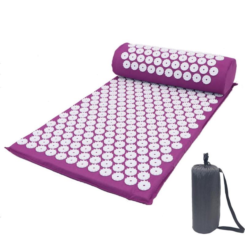 Acuria Acupressure Mat and Pillow Set for Back/Neck Pain Relief and Muscle Relaxation